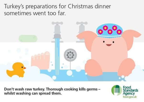 Last year's Food Standards Agency Christmas advice poster