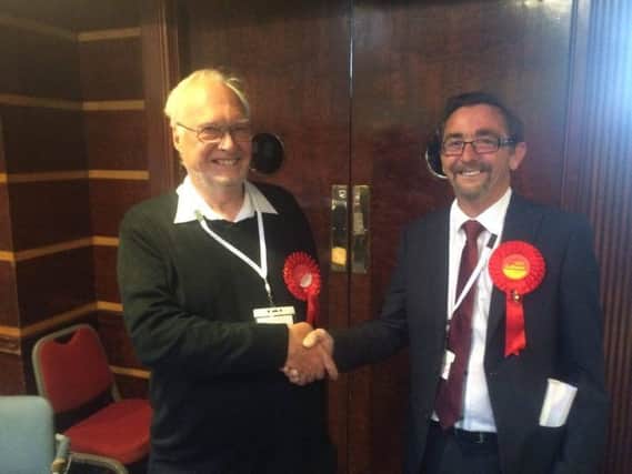 Les Alden, left, could not convince Tory councillors to support his travel plans