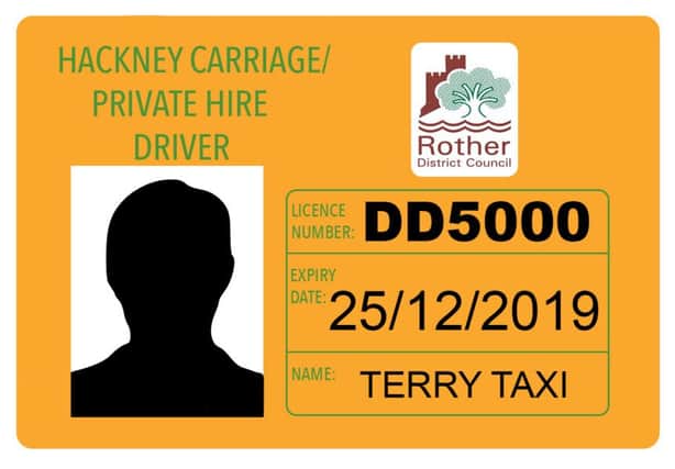 Rother taxis - driver identification badge SUS-161212-150630001