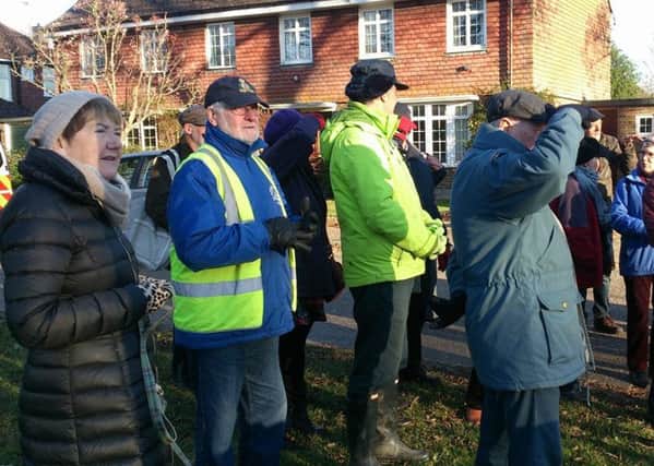 Concerned local residents examining what effect a flyover at the Whyke A27 roundabout will have