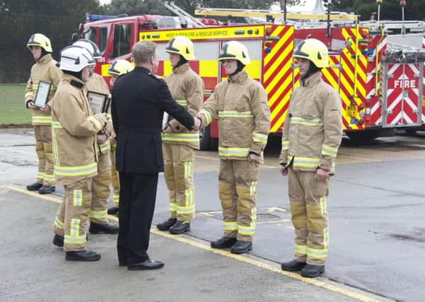 West Sussex Fire and Rescue welcomed new retained firefighters. Picture: Eddie Mitchell SUS-161213-111202001