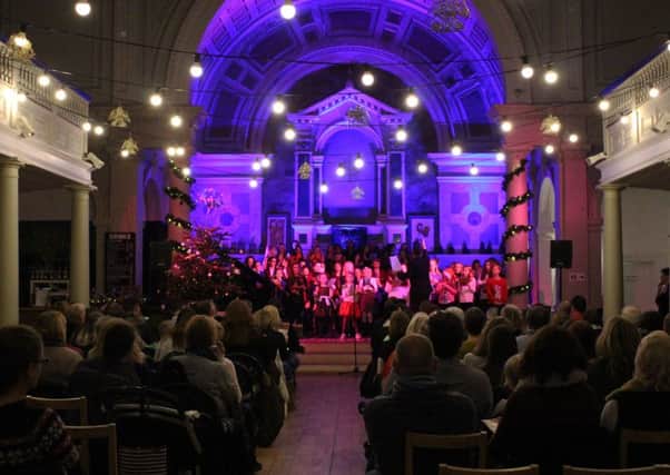 Schools from the area gave the audience a festive musical treat, raising money for Guild Care