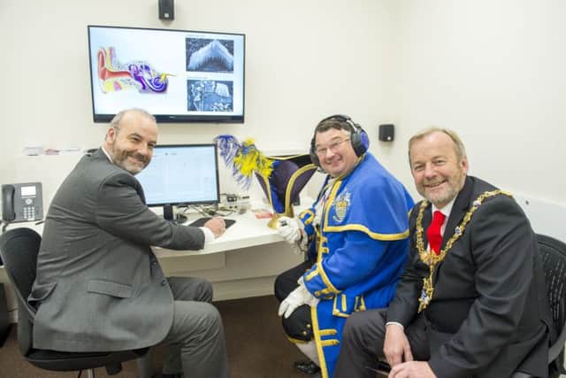Bob Smytherman underwent a hearing test as the new centre was opened in South Street, Worthing. Picture: Amplifon
