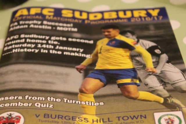 AFC Sudbury programme notes