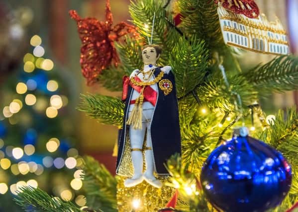 George IV Christmas tree decoration in the Royal Pavilion. Christmas at the Royal Pavilion 2016. Picture: James Pike, Royal Pavilion Museums, Brighton