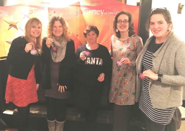Christmas weight loss success at Crawley Down Slimming World group. L-R Jenny - 13.5lbs in 4 weeks, Debbie - 1st 4lbs in 15 weeks, Molly - 1 Stone in 10wks, Group consultant Holly Jones - Maintained 4st target weight loss for 5 months, Sophie - 2st 6.5lb in 15 weeks. Group's total weight loss now 78.5 Stone - picture submitted by Holly Jones