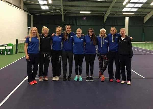 Lisa Phillips and her Sussex ladies' team-mates