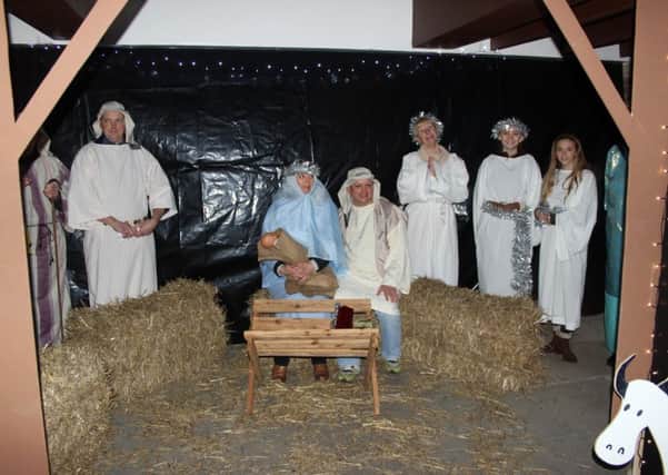 The live Nativity scene at Goring Methodist Church