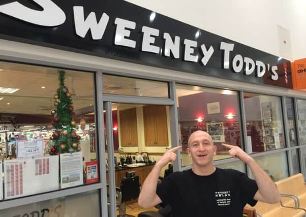 Sweeney Todd's barbers offered to do the head shave free of charge - and the barber donated Â£10