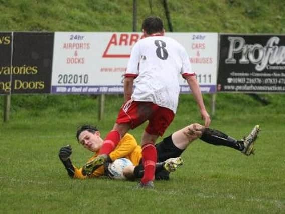 Fraser Trigwell saved a penalty in Worthing United's win at Loxwood on Saturday.