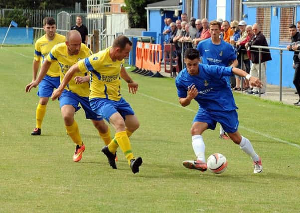 Tom Groom - pictured earlier in the season - was on target for Selsey / Picture by Kate Shemilt