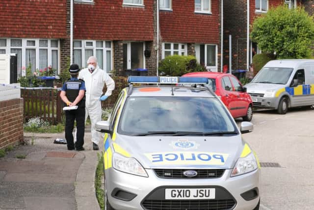 Knight stabbed David Bond to death at the house they shared in Osmonde Close, Worthing in August, before going on the run. Picture: Eddie Mitchell