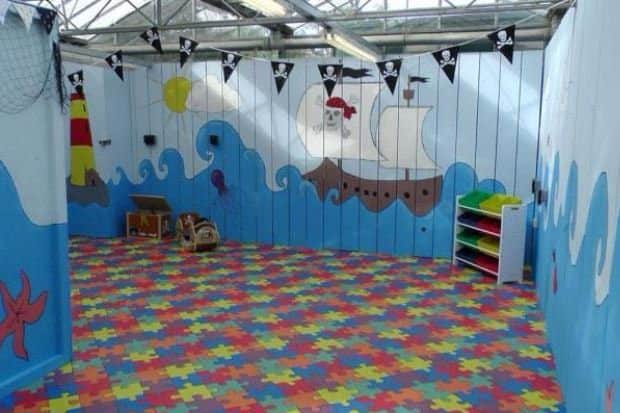 The revamped play area