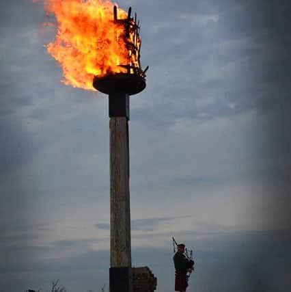Queen's birthday celebration in Winchelsea and lighting of the beacon. Photo by Sid Saunders. SUS-160425-113710001