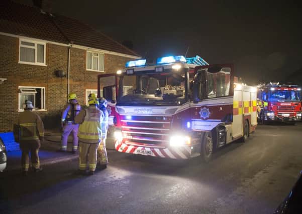 Firefighters attended a house fire at a property in Meredith Road, Worthing. Picture: Eddie Mitchell SUS-161223-185816001