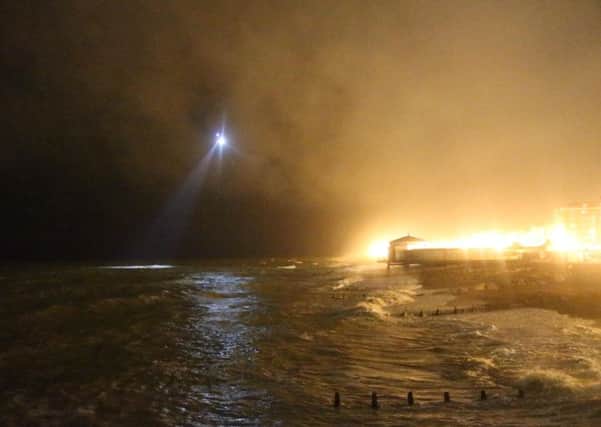 Police and coastguard at Worthing beach last night after reports of two people in the water. Picture: Eddie Mitchell SUS-161226-103538001
