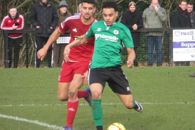 Action from Burgess Hill v Worthing. Picture by David Marriott