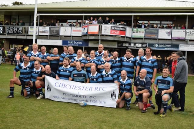 Chi RFC veterans line up for a 90th anniversary game against Portsmouth / Picture by Michael Clayden