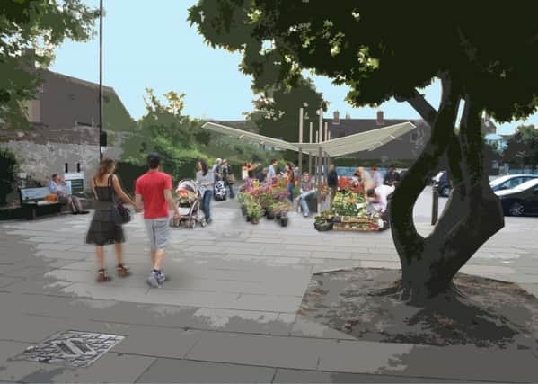 One idea is to turn Little London car park into an open market space. Copyright Chichester District Council