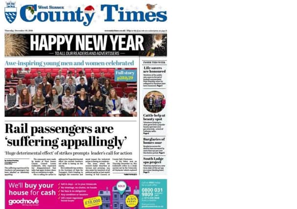West Sussex County Times (Thursday December 29 edition)