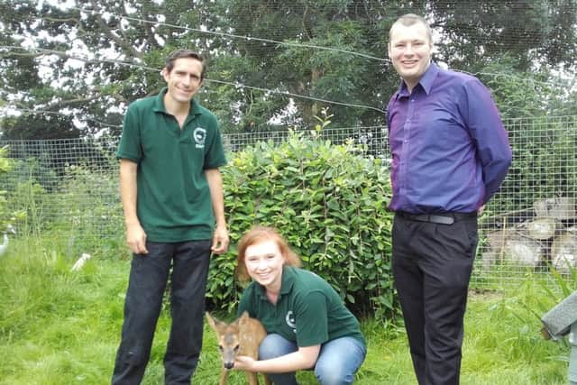 General manager Robert Knight, right, with animal care managers Darren Ashcroft and Emma Pink at Brent Lodge Bird and Wildlife Hospital in Sidlesham