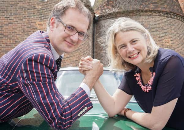 Charles Hanson and Catherine Southon on Antiques Road Trip SUS-161229-125559001