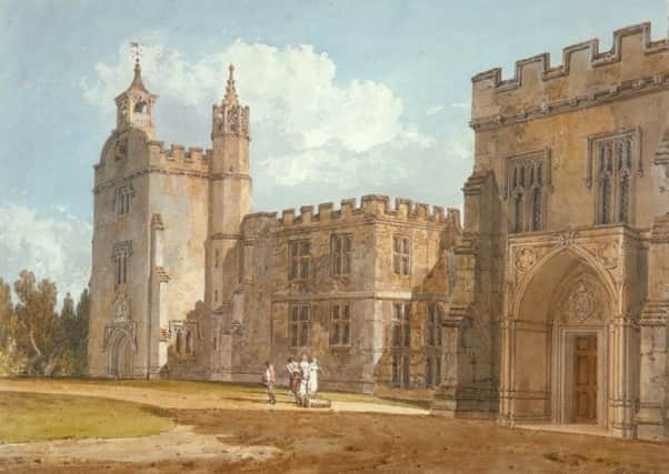 The Bishop's Palace, Sailsbury (1795) by JMW Turner