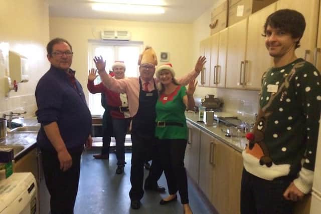 The annual Christmas lunch is supported by volunteers and local businesses