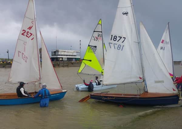 Getting ready to set sail for the Rye Harbour Sailing Club Rum Race, SUS-170301-102941001