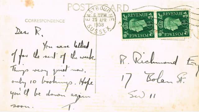The intriguing postcard