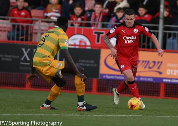 Crawley Town player Dean Cox Crawley v Yeovil. Picture by PW Sporting Photography SUS-170301-115920002