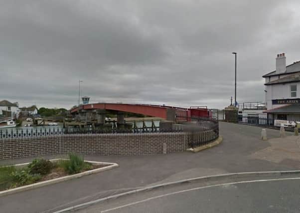 The footbridge which links Ferry Road to River Road in Littlehampton. Picture: Google Earth