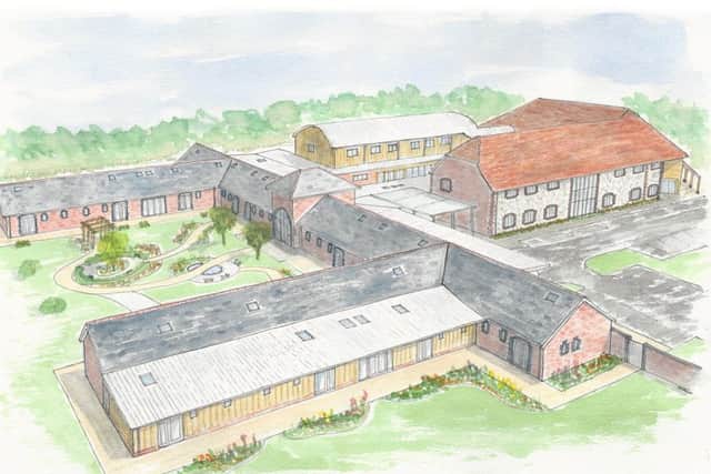 Artist's impression of what the new St Wilfrid's hospice in Bosham will look like