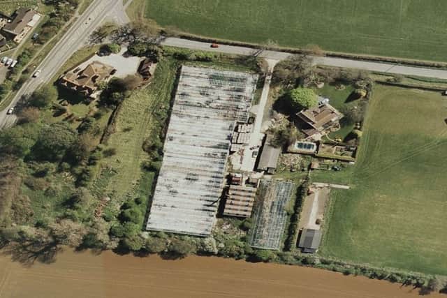 Aerial view of the old Oakcroft Nursery site in Bosham where the new hospice will be built