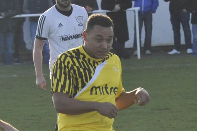 Wes Tate scored his 20th Little Common goal of the season in the 3-2 victory over Seaford Town.