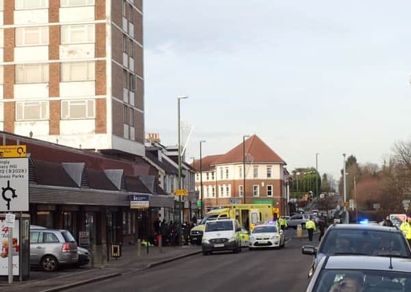 Emergency services were called to the flat in Haywards Heath on Tuesday (January 3). Picture: Richard Whiteside