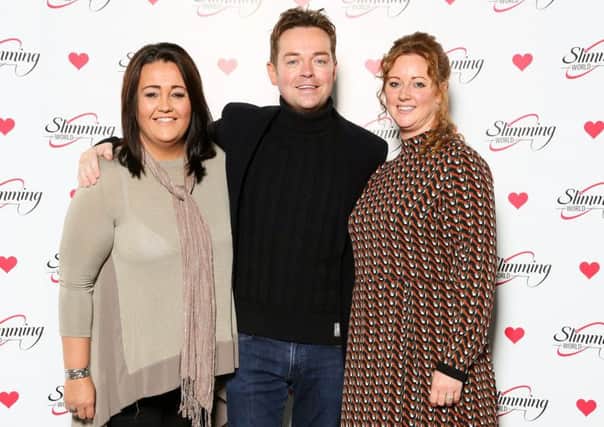 Consultants Katie Johnson and Amy Casey meet TV presenter Stephen Mulhern