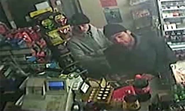 CCTV of the robbery suspects (Photograph: Sussex Police)