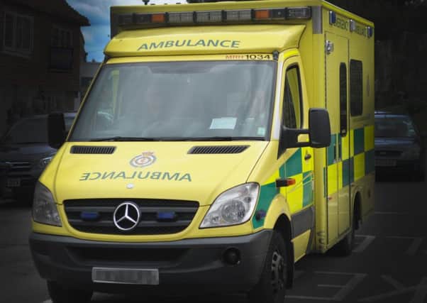 The man was taken to hospital with 'serious injuries'