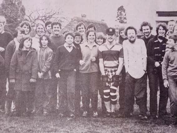 Boxing Day football in Amberley 1981