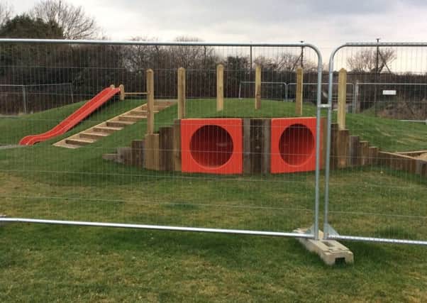 The Playspace which needs shopper's to vote at Tesco to get the funding needed for security fancing SUS-171101-111639001
