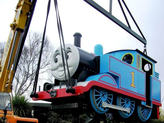 Imagine this in reverse ... Thomas arrives at the park in 2007