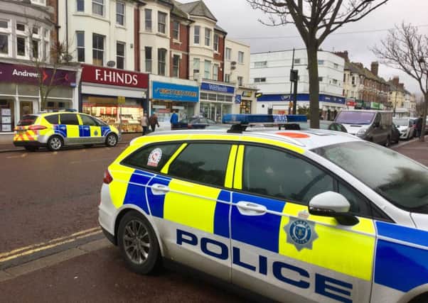 Numerous police cars were called to Devonshire Road, Bexhill, after reports of an altercation between two men. Photo by Alan Thomassen SUS-170601-143519001
