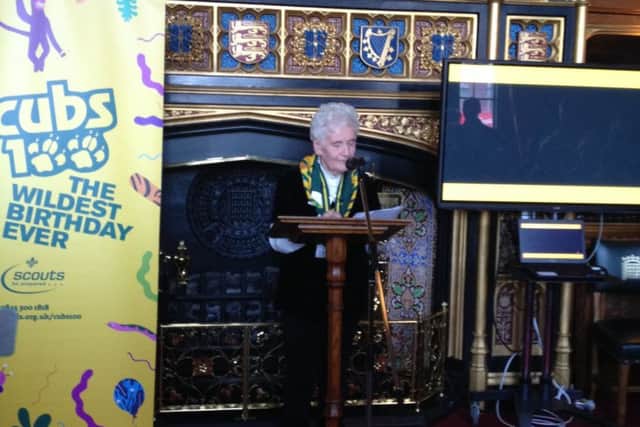 Mary-Rose, 84, gave a speech at the celebratory event