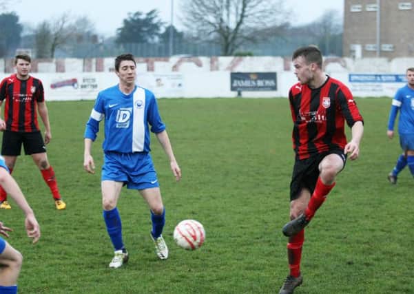 Action from Southwick's clash with Storrington on Saturday. Picture: Derek Martin DM171213