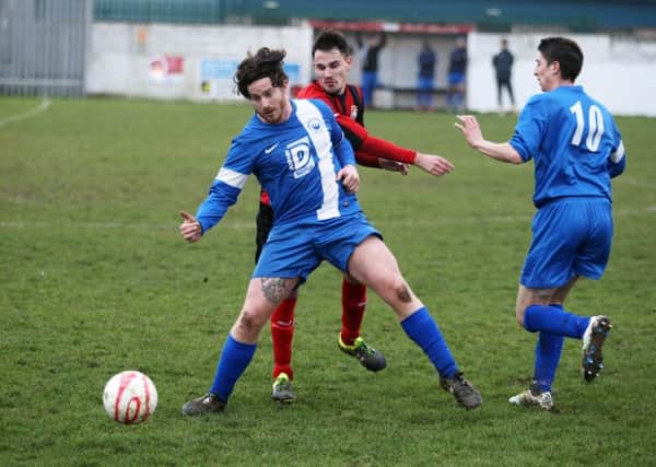 Action from Storrington's clash ay rivals Southwick on Saturday. Picture: Derek Martin DM171222