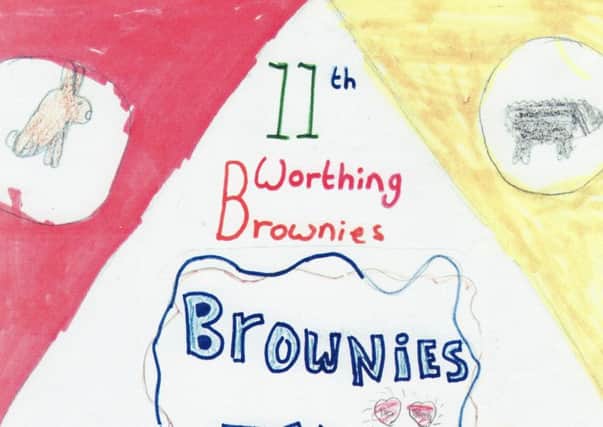 Part of a flyer designed by the current Brownies to promote the celebration