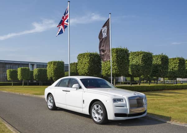 A white Ghost at Rolls-Royce Motor Cars, Goodwood. Photograph by Christopher Ison