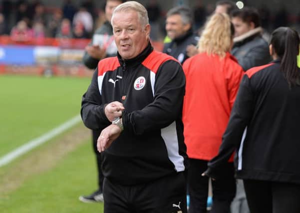 Crawley Town boss Dermot Drummy. Picture by Phil Westlake SUS-160811-144040001