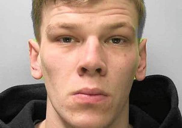 Lee Michael Johnson, 23, of London Road, Bexhill, was jailed for three years after pleading guilty to two burglaries in the town. Photo courtesy of Sussex Police SUS-171001-111052001